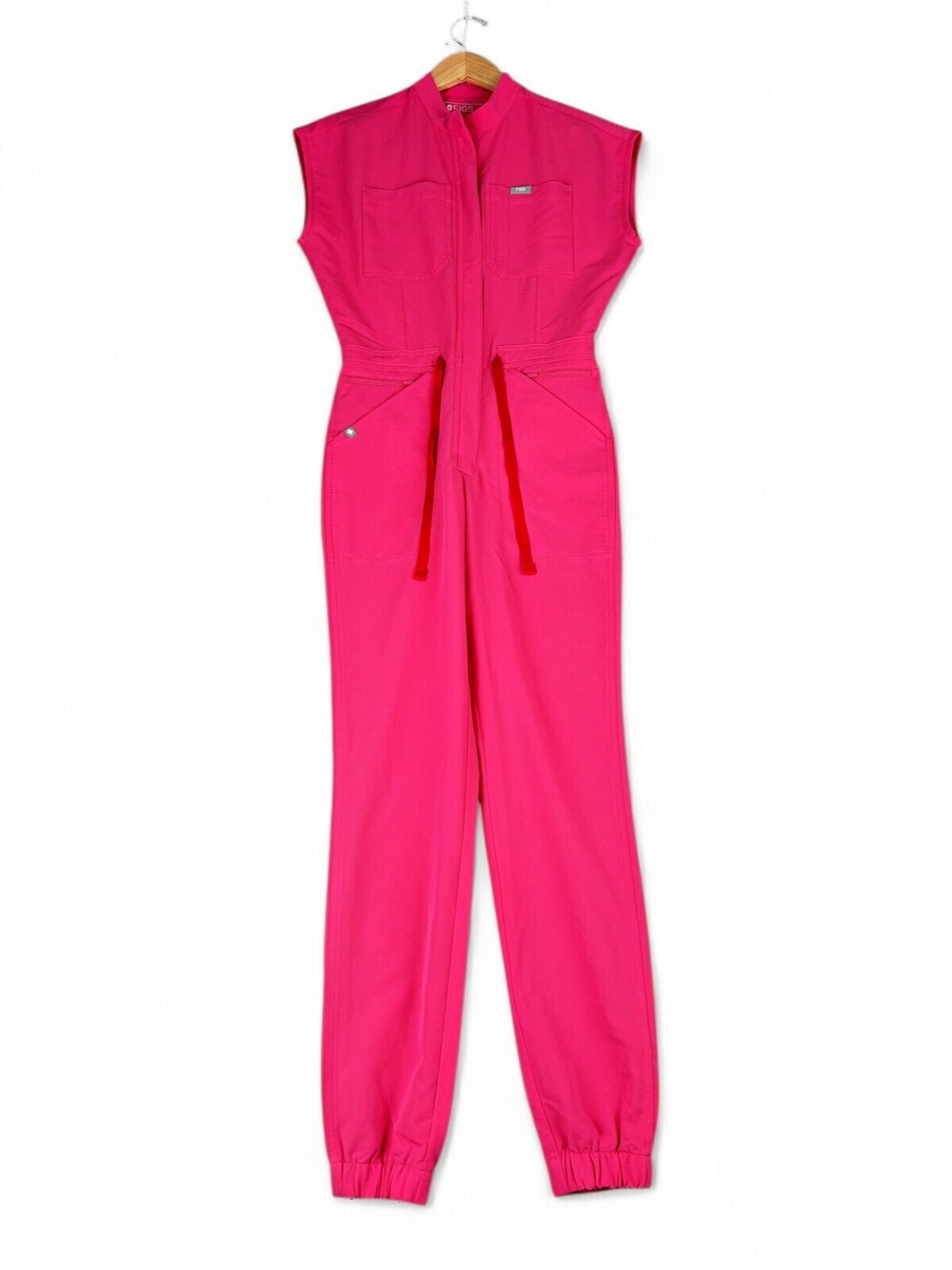 FIGS Women's XXS Hot Pink Utility Jumpsuit - Scrub Romper